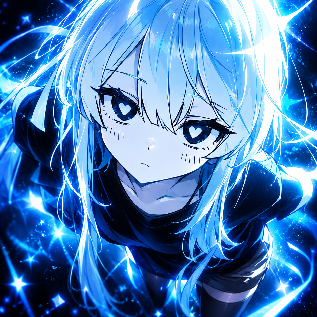 Crisp high-contrast visual artwork with dark aesthetic values.